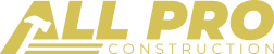 All Pro Construction Logo Gold